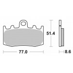 Гальмівні колодки SBS Performance Brake Pads / HHP, Sinter 796HS